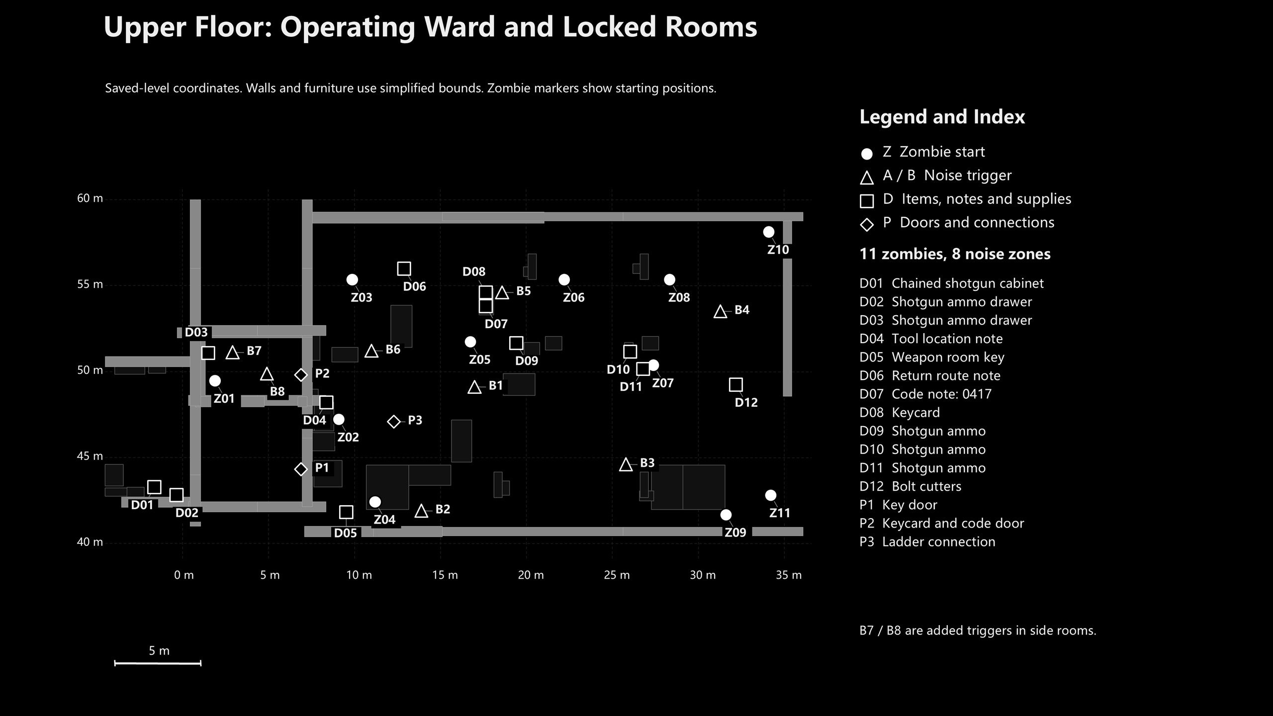 Upper floor map